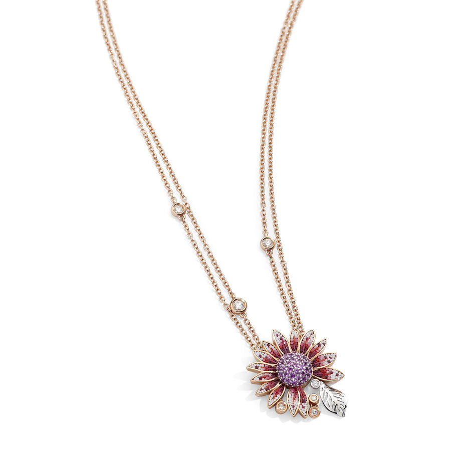 Pasture bånd frustrerende Pink Daisy Necklace – Sicis Jewels