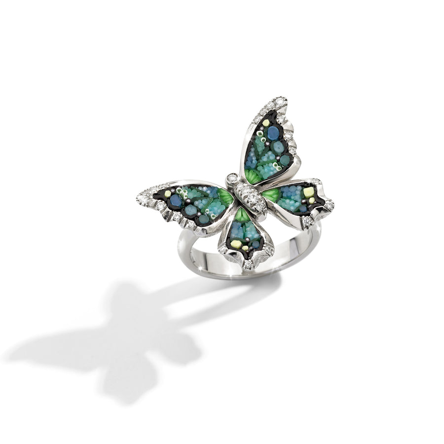 Anello piccolo Butterfly Romance Turquoise
