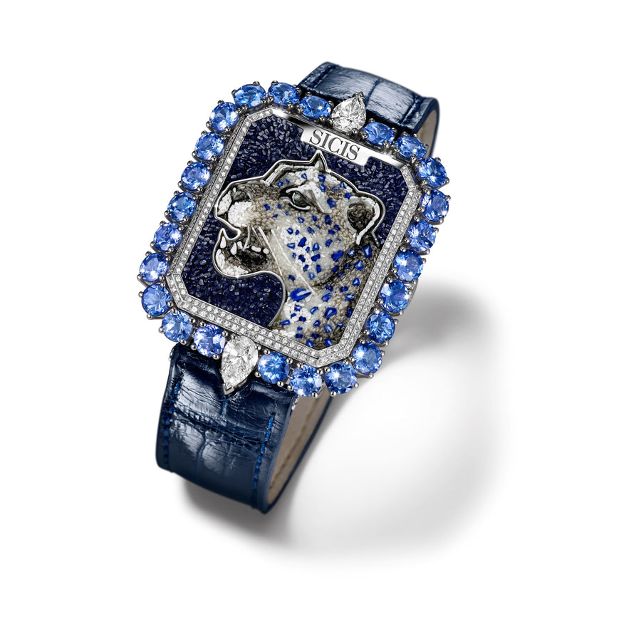 Blue Leopard Watch