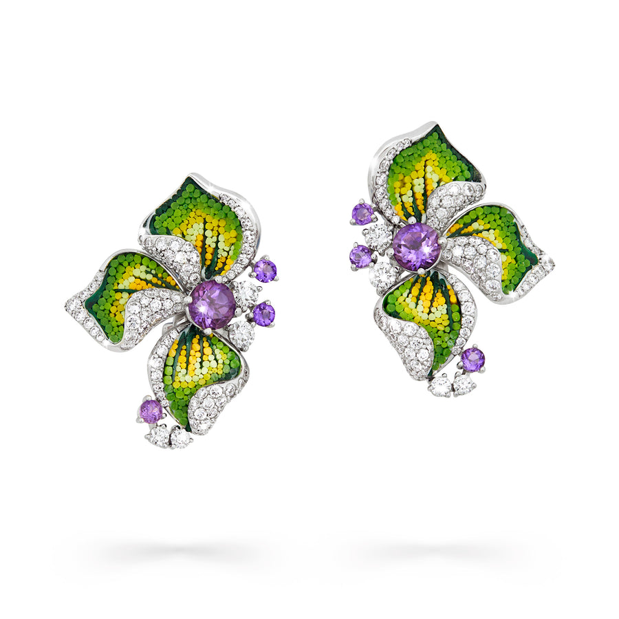 Iris Mauve Earrings